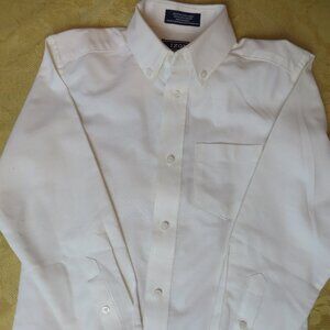 Classic Izod Boys Button Down | White | Size 8